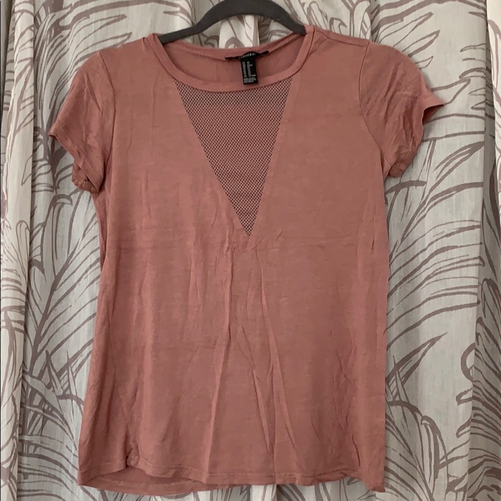 F21 mesh front tee